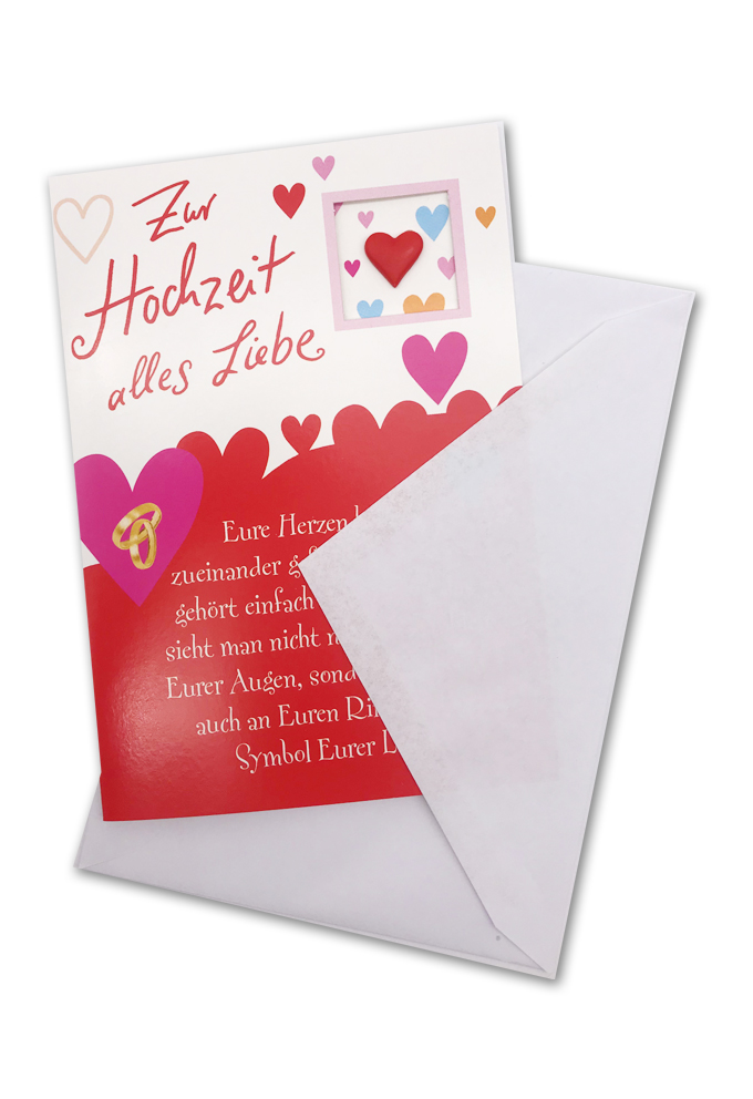Klappkarte, Hochzeit, DIN C6