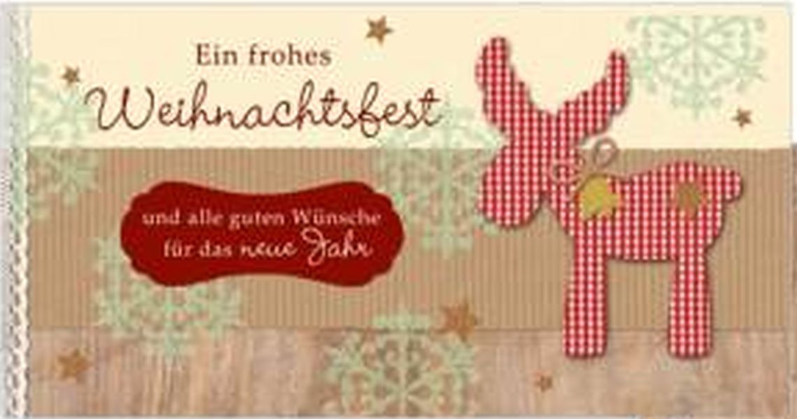 Klappkarte Weihnachten, DIN Lang