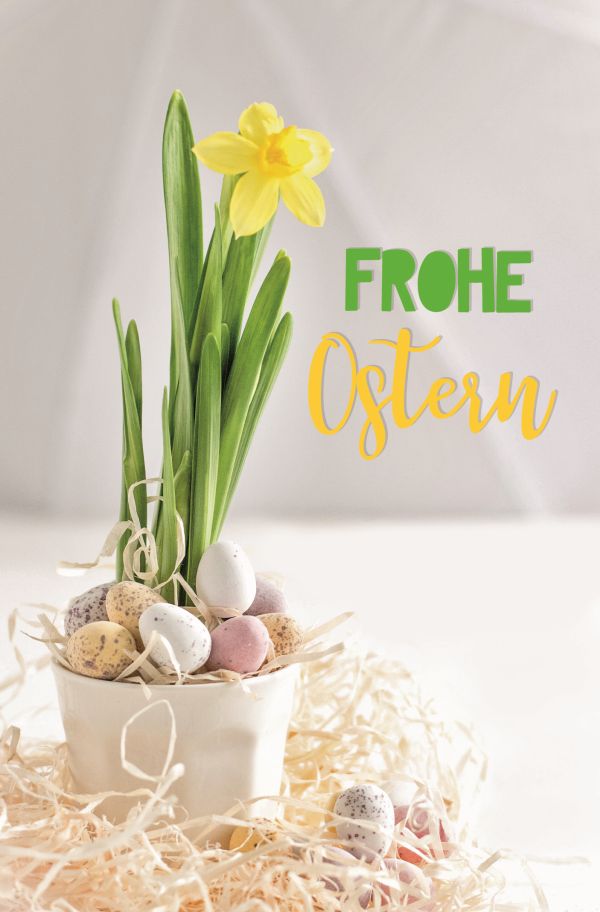 100 Klappkarten (OP) Ostern, DIN C6 