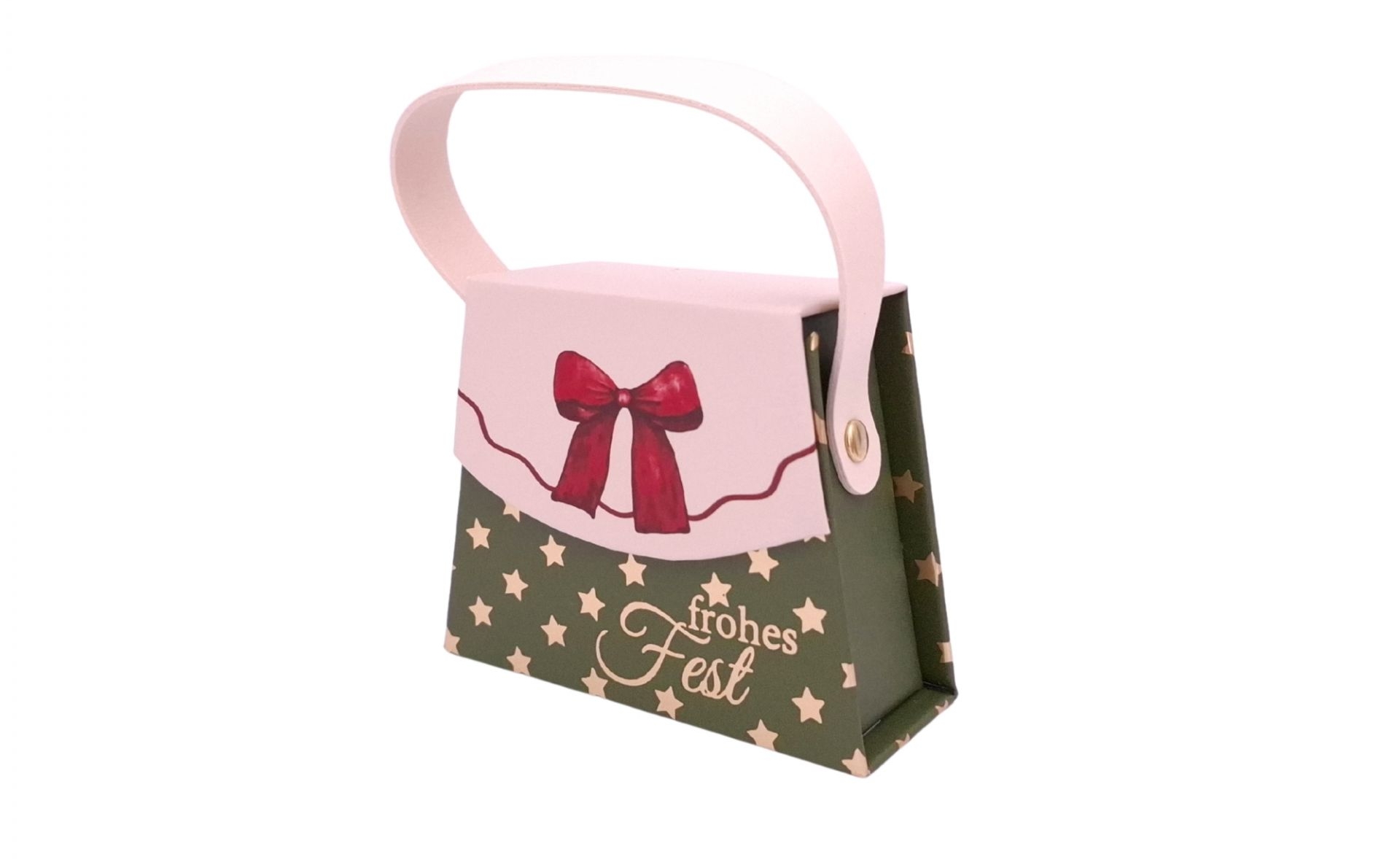 4 x 3 Mini-Handtaschen-Geschenkboxen Weihnachten