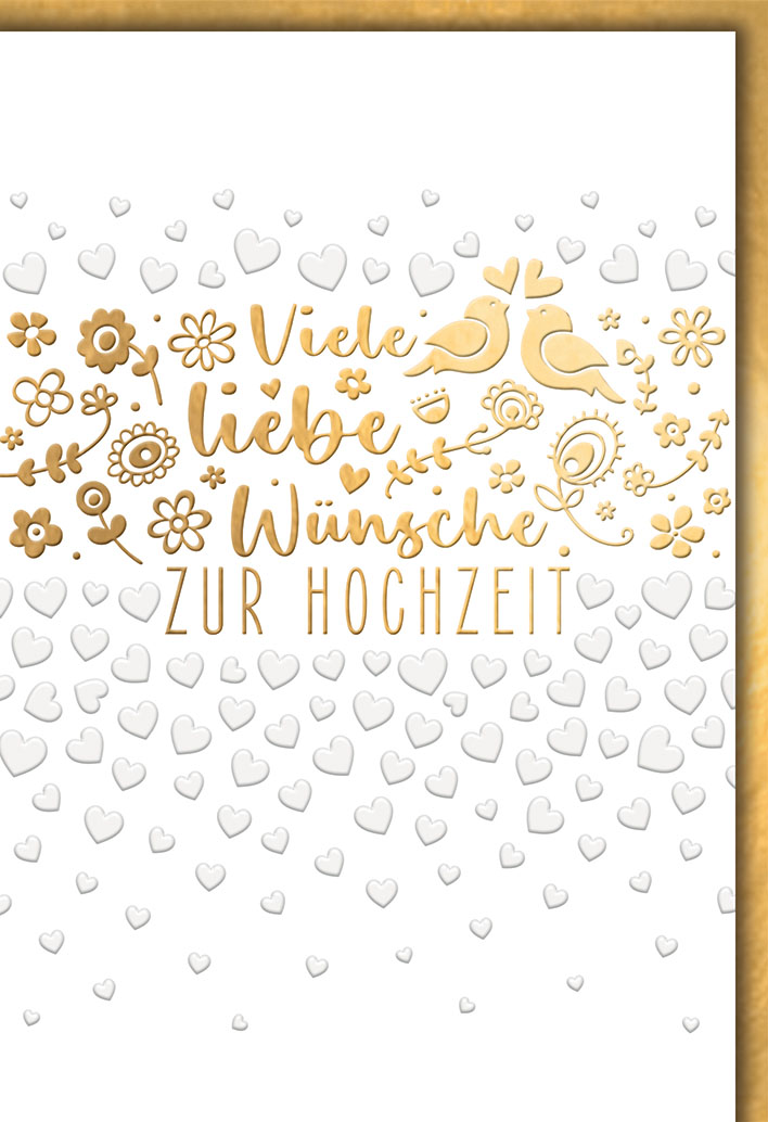Klappkarte Hochzeit, DIN C6 