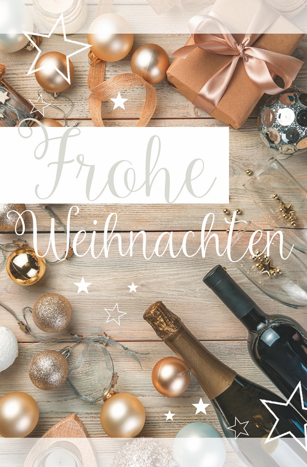 100 Klappkarten (OP) Weihnachten, DIN C6 