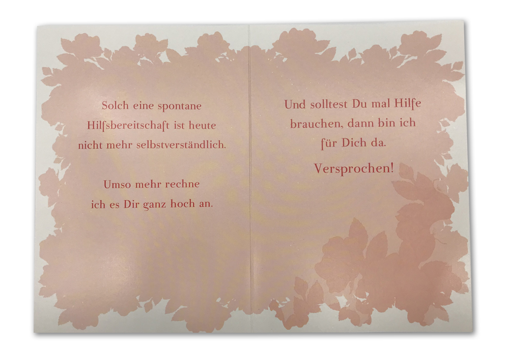 Klappkarte, Danke, DIN C6
