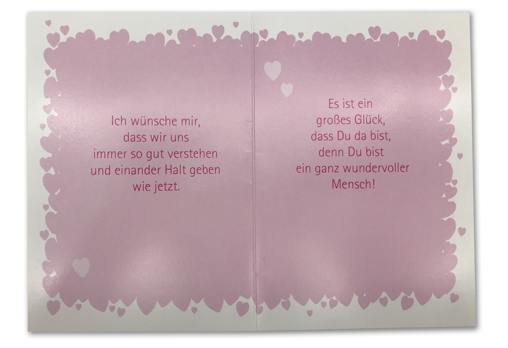 Klappkarte, Liebe, DIN C6