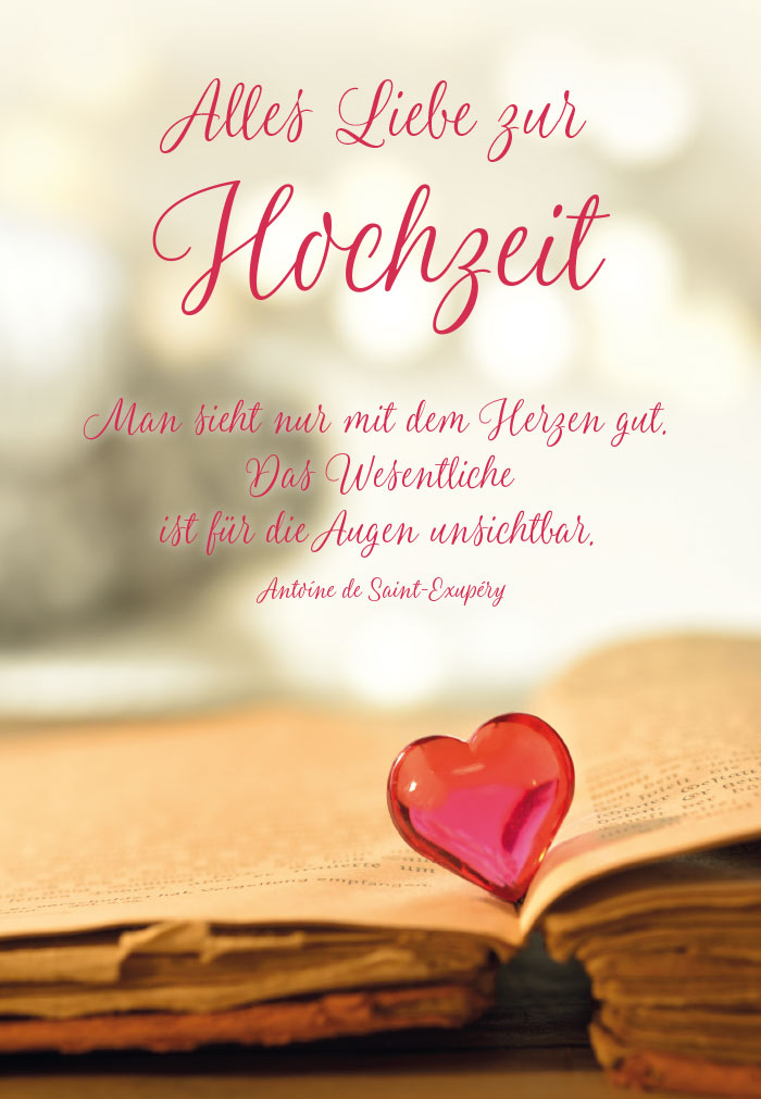 Klappkarte Hochzeit, DIN C6