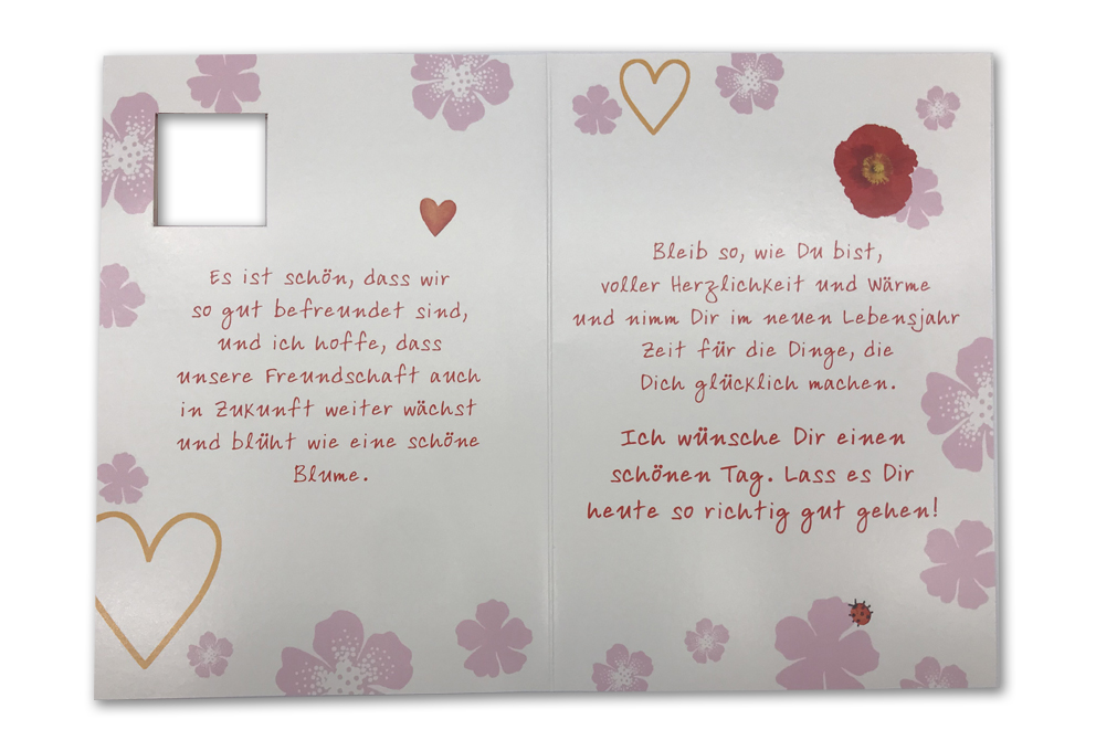 Klappkarte, Geburtstag, DIN C6