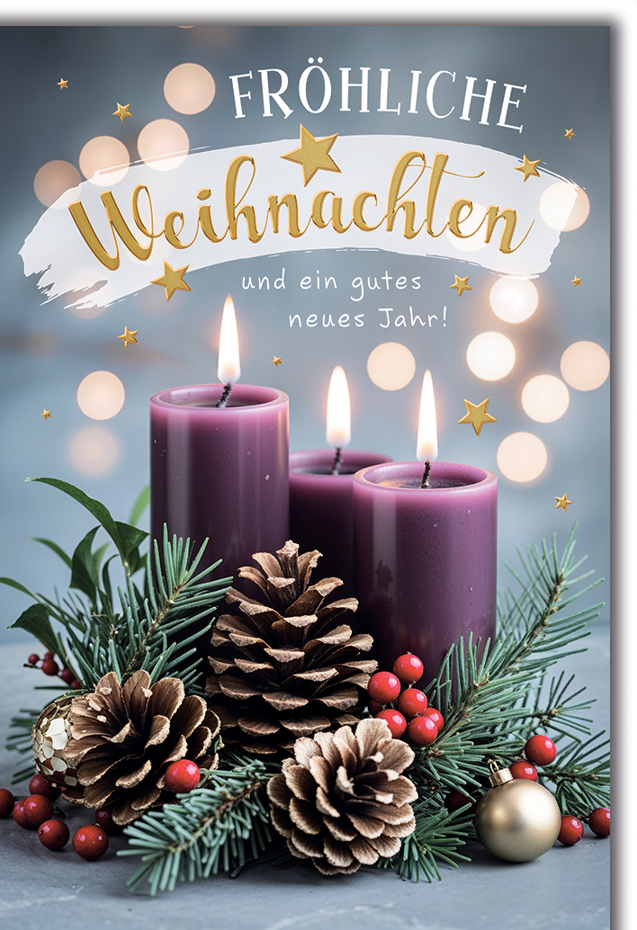Klappkarte Weihnachten, DIN C6  