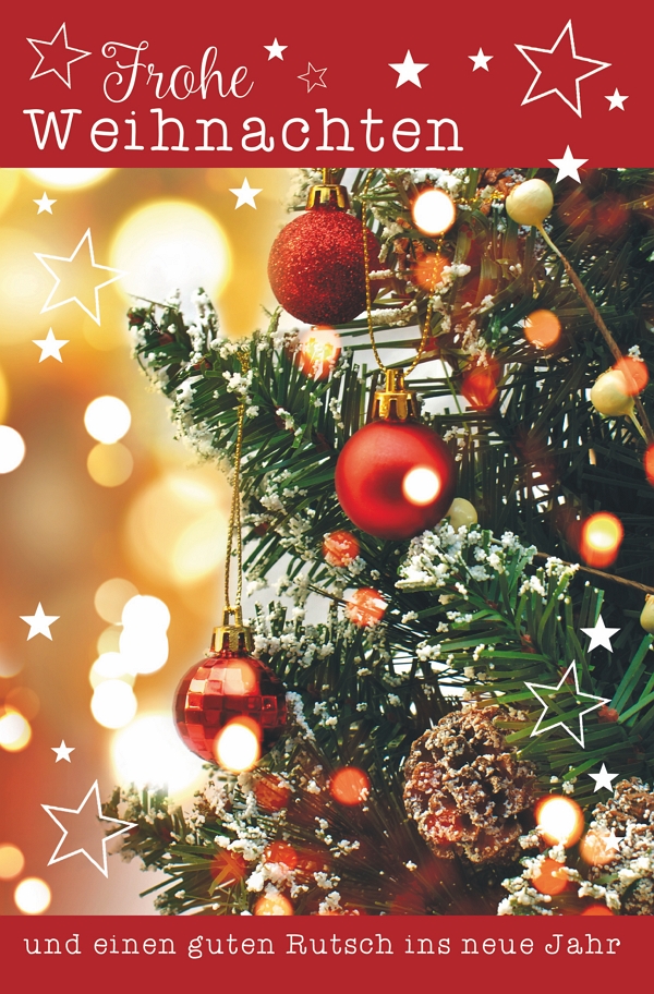 100 Klappkarten (OP) Weihnachten, DIN C6 