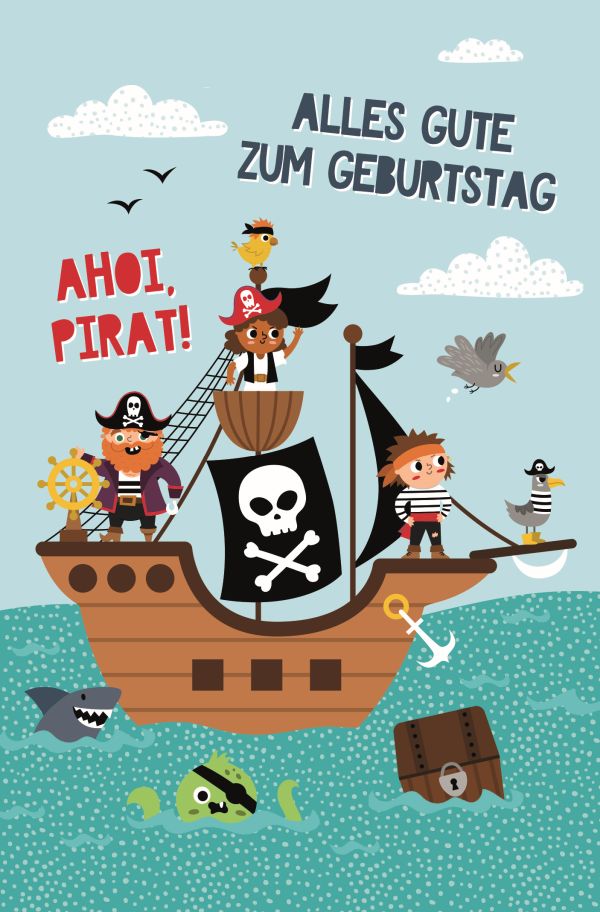 100 Klappkarten (OP) Kindergeburtstag, DIN C6