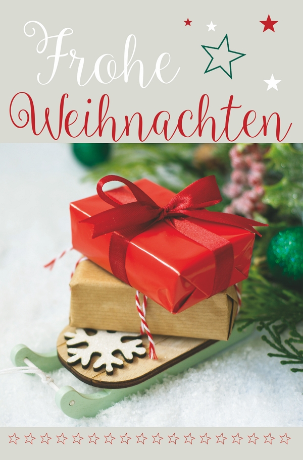 100 Klappkarten (OP) Weihnachten, DIN C6 