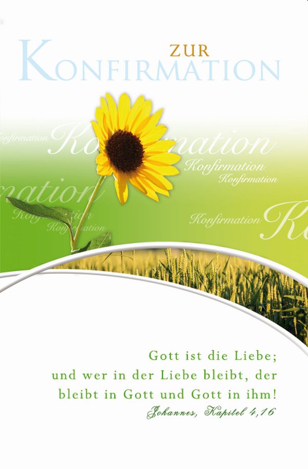 100 Klappkarten (OP) Konfirmation, DIN C6