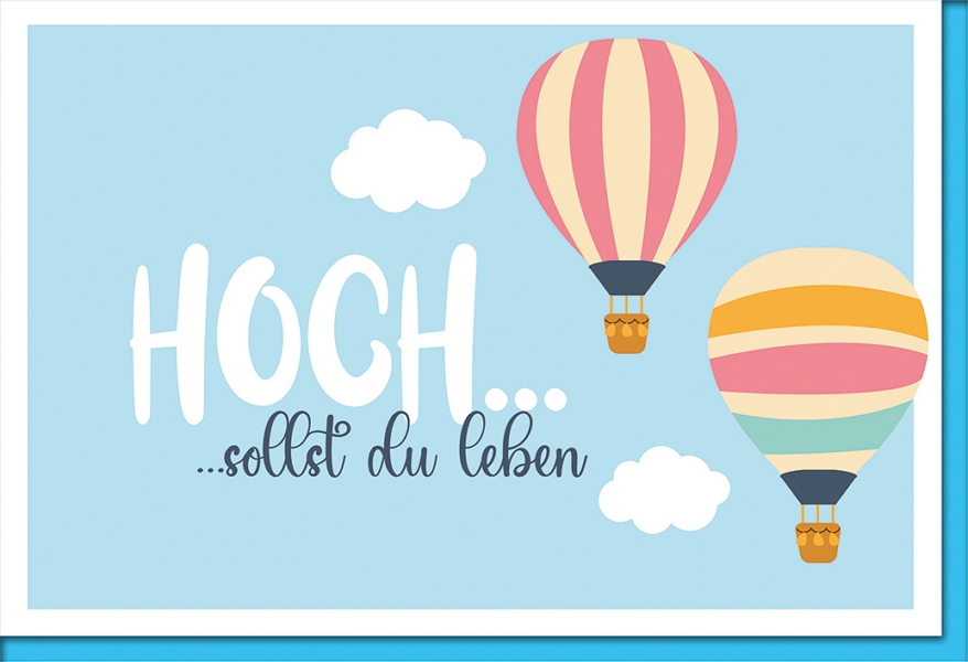Klappkarte Geburtstag, 3D-Effekt, DIN C6