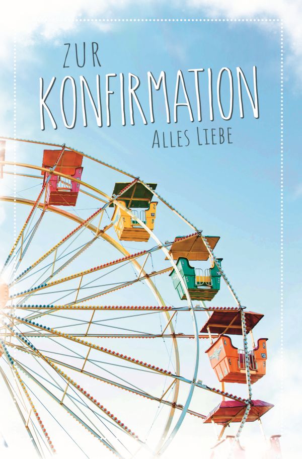 100 Klappkarten (OP) Konfirmation, DIN C6