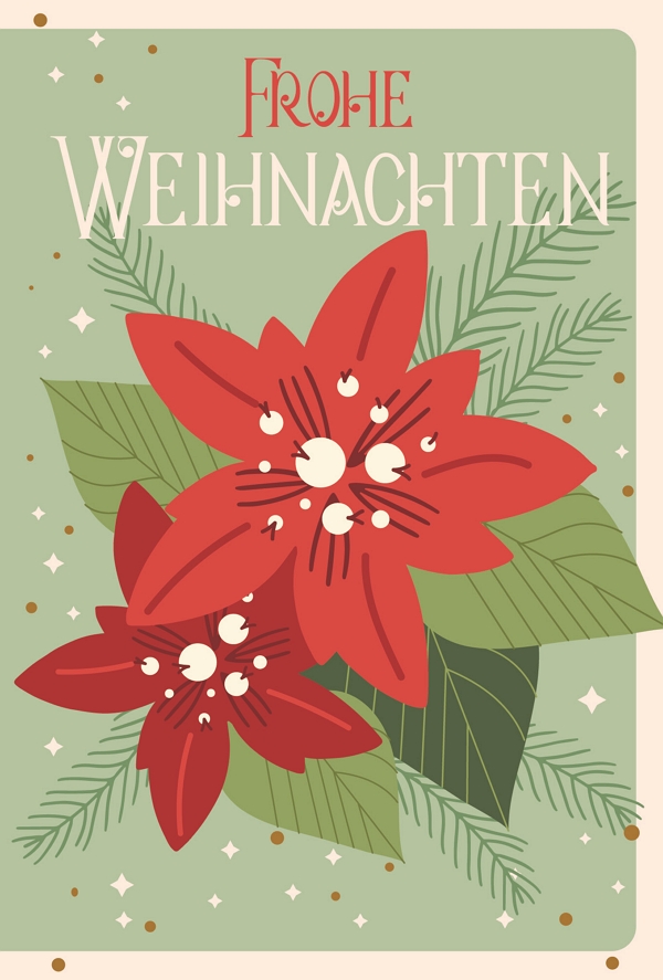 Klappkarte Weihnachten, DIN C6