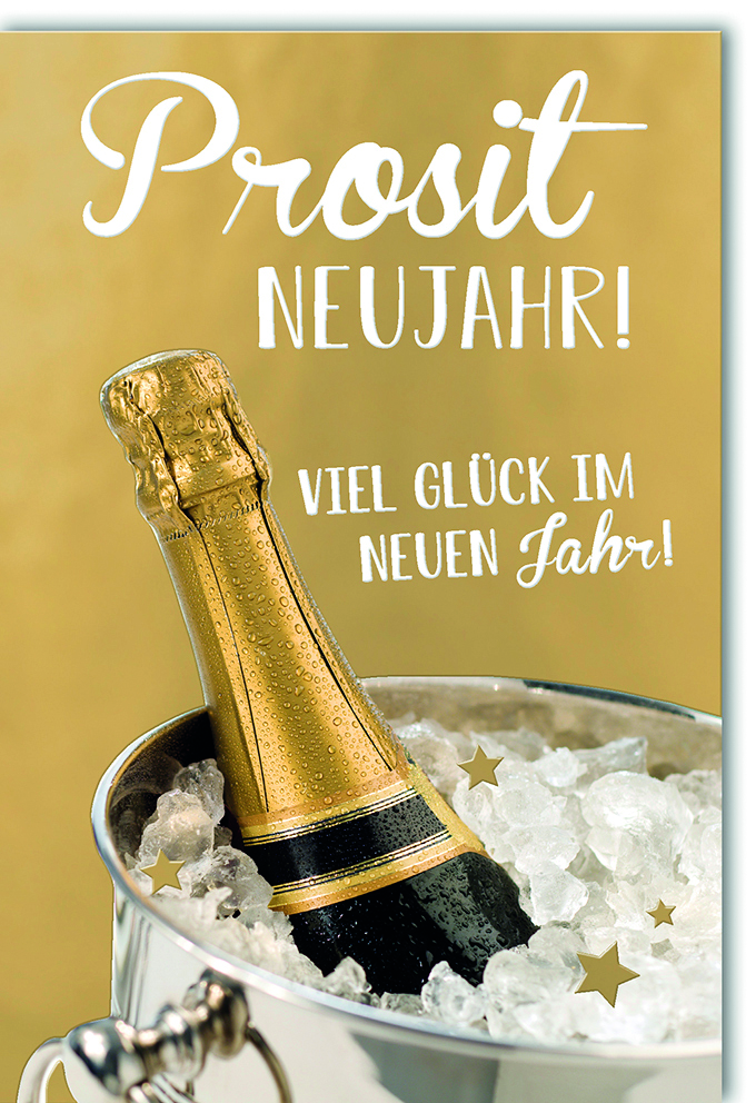 Klappkarte Neujahr, DIN C6