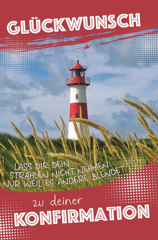 100 Klappkarten (OP) Konfirmation, DIN C6 
