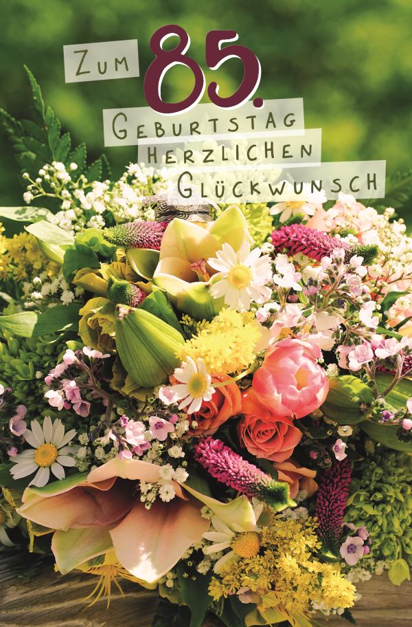100 Klappkarten (OP) Geburtstag Zahlen 65 - 90, DIN C6