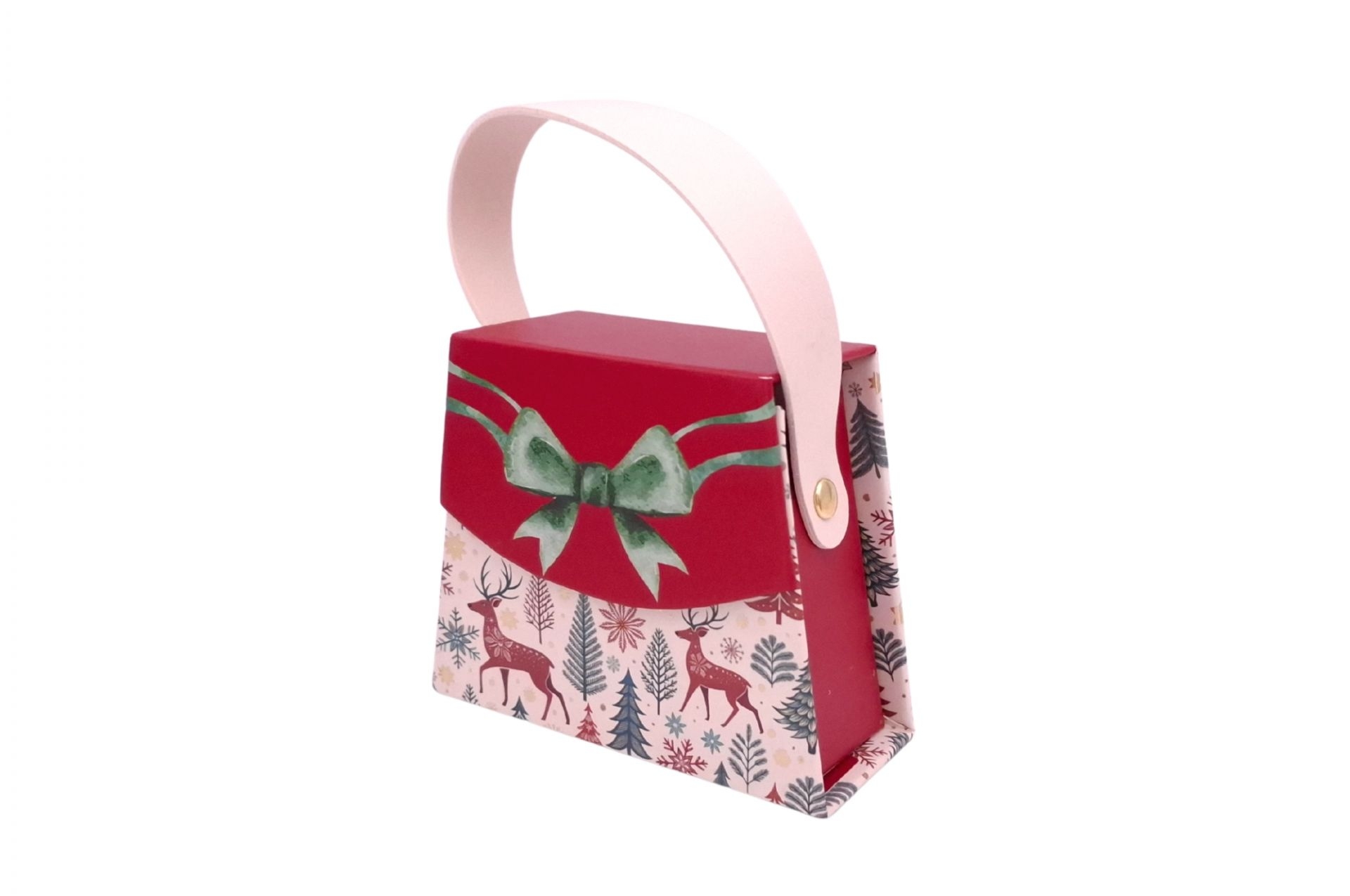 4 x 3 Mini-Handtaschen-Geschenkboxen Weihnachten