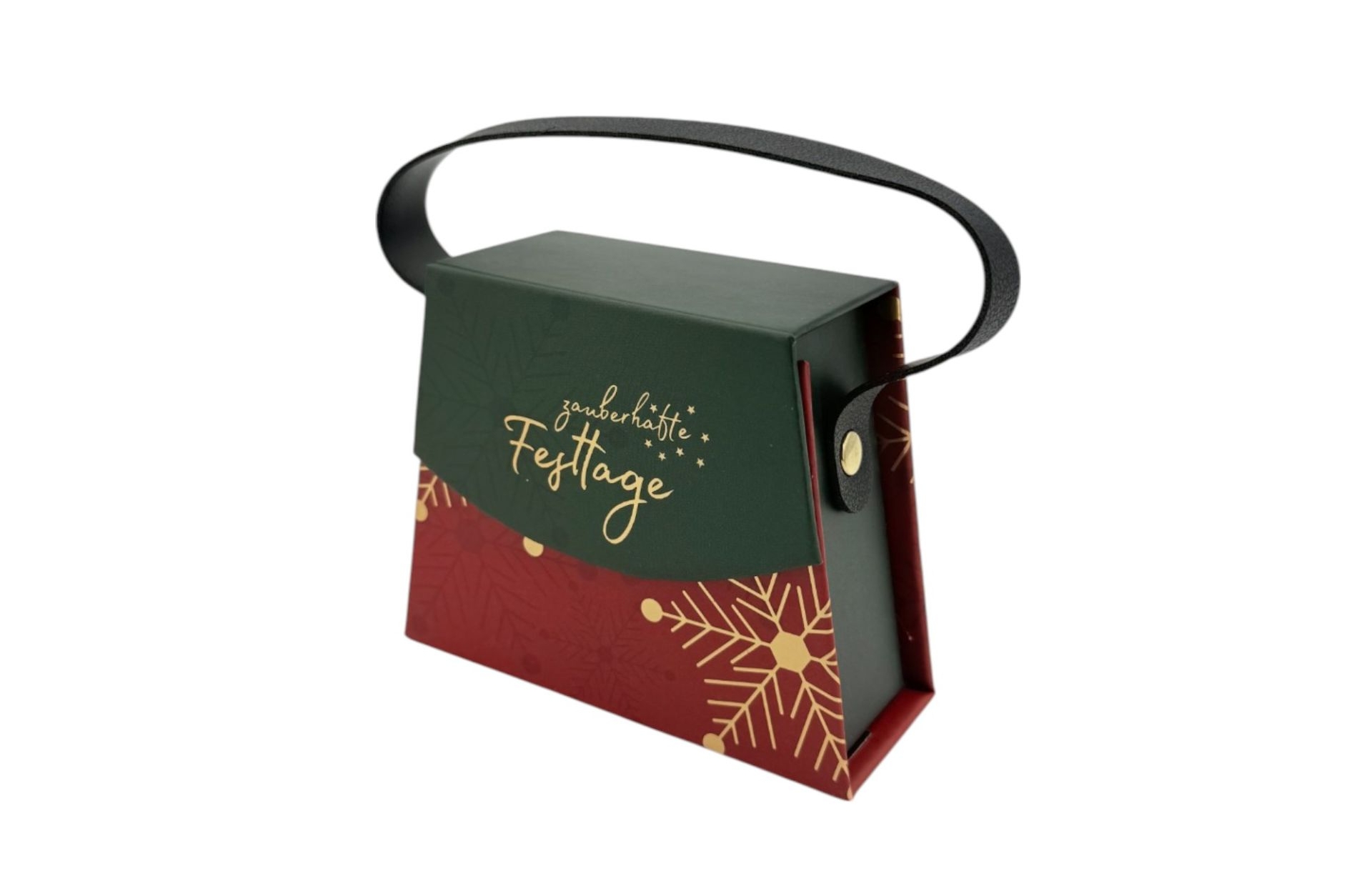4 x 4 Mini-Handtaschen-Geschenkboxen Weihnachten