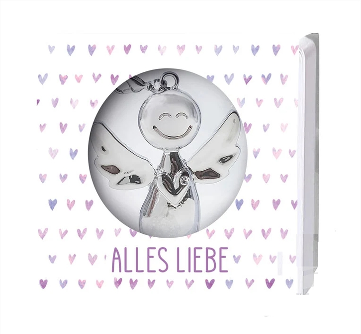 Schutzengel Metall-Anhänger in Geschenkschachtel