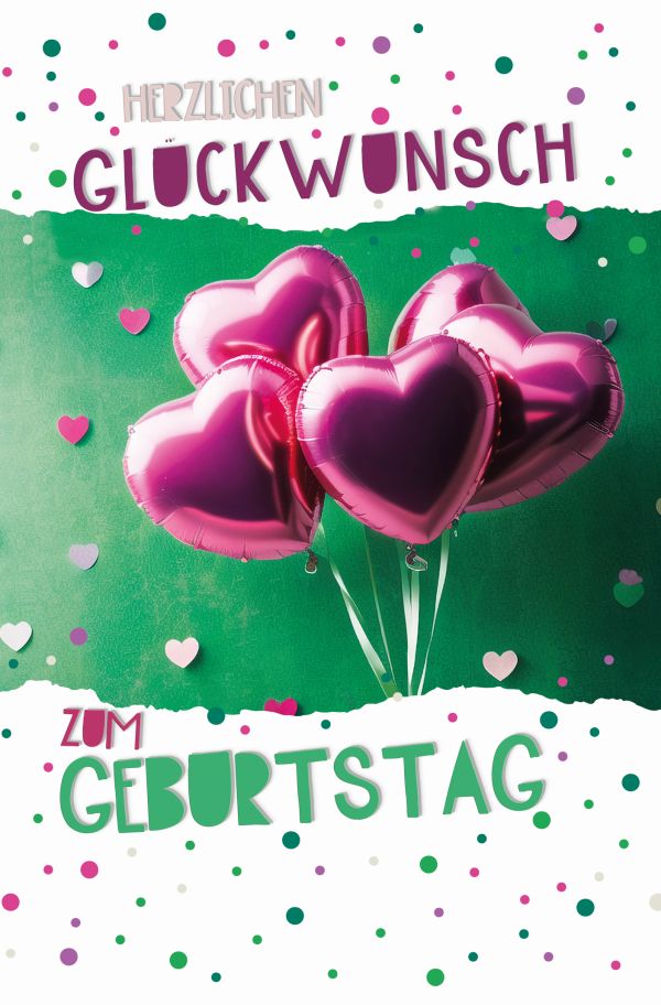 100 Klappkarten (OP) Geburtstag, DIN C6