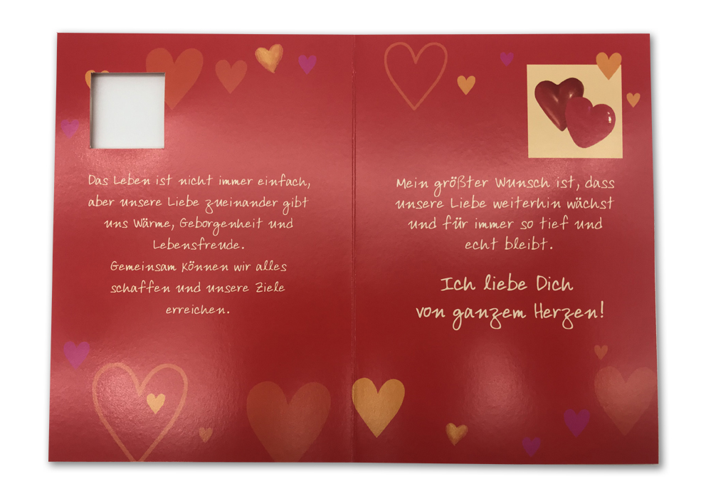 Klappkarte, Liebe, DIN C6