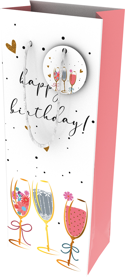 Tüte, Flasche, Geburtstag