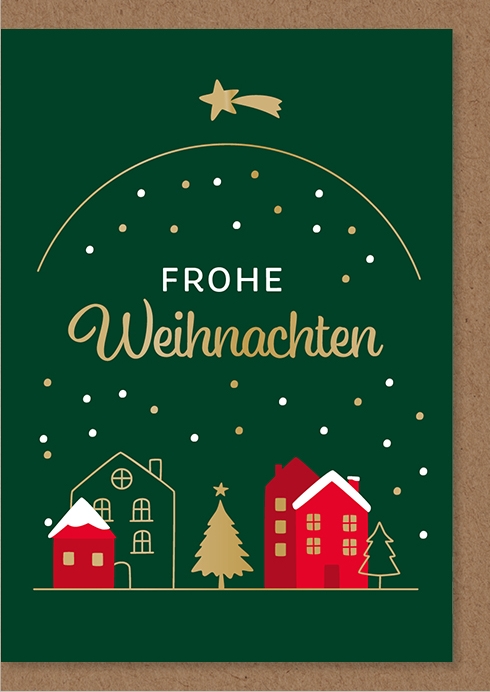 6 x 6 Midikarten im Sortiment, Weihnachten, Midi 11 cm x 8 cm ,UVP 2,50