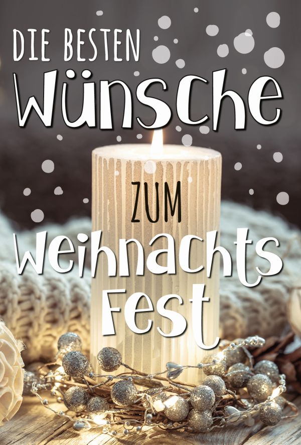Klappkarte Weihnachten, DIN C6